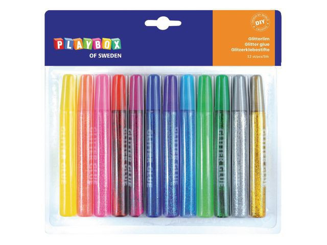 BildeGlitterlim Playbox (12 stk)