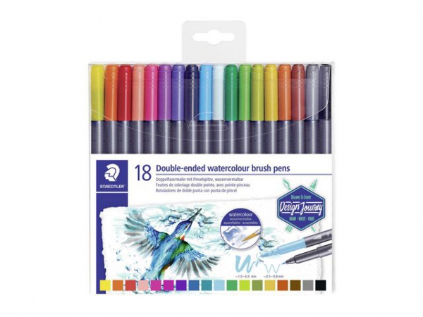 Tusj Staedtler Duo Watercolour (18 stk)