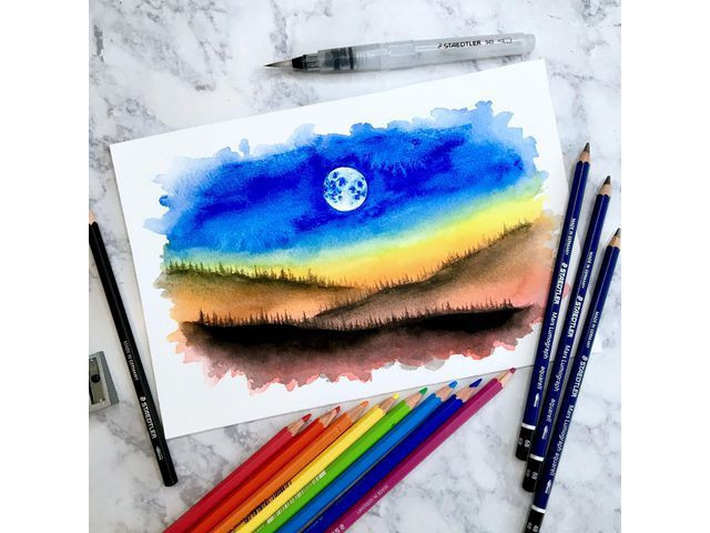 BildeTegnesett Staedtler Akvarell (18 stk)