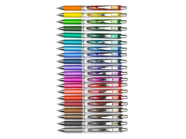 BildeGeleroller Pentel Energel 07 Rød (12 stk)