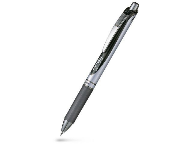 BildeGeleroller Pentel Energel 07 Sort (12 stk)