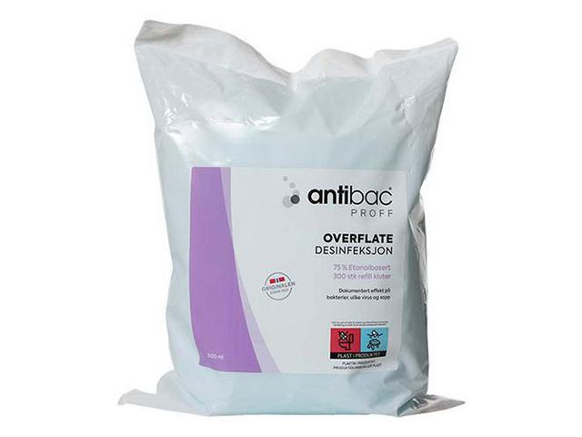 BildeOverflatedesinfeksjon Antibac 75% Refill (2 pakker)