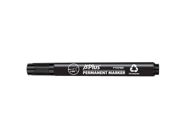 BildeMerkepenn A+Plus Rund 1-3Mm Sort (10 stk)