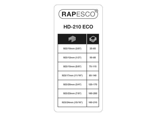 BildeStiftemaskin Rapesco Hd-210 Ark Hvit