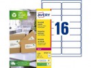 Etikett Avery Resirk. 99,1X33,9 (1600 stk)