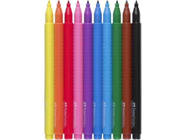 BildeTusj Faber Castell Grip Ass Farger (10 stk)