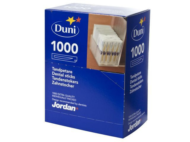 BildeTannstikker Jordan Disp. Enkpk. (1000 stk/pk, 6 pakker)