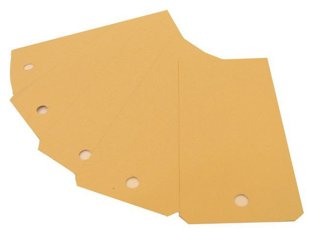 BildeMerkelapper 12X5,7Cm Manilla Med Hull (1000 stk)