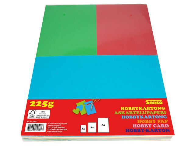 BildeKartong Sense A4/A5/A6 Ass Frg 0,9Kg