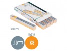 Heftestift Leitz K8 26/8 F 5551 Gul (5 s...