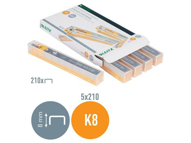 BildeHeftestift Leitz K8 26/8 F 5551 Gul (5 stk)