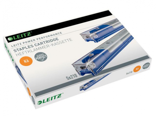 Heftestift Leitz K6 26/6 F 5551 Blå (5 stk)