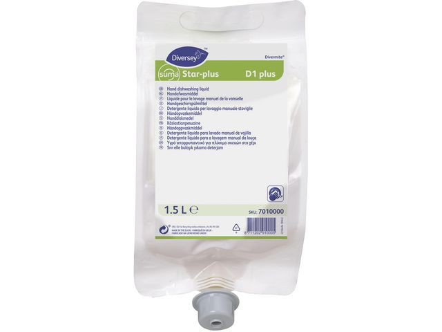 BildeOppvaskmiddel Suma Star Plus D1 1,5L (4 stk)