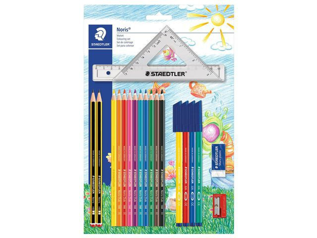 BildeFargesett Staedtler M/Linjal
