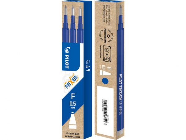 Refill Pilot Frixion 05 Blå (3 stk)