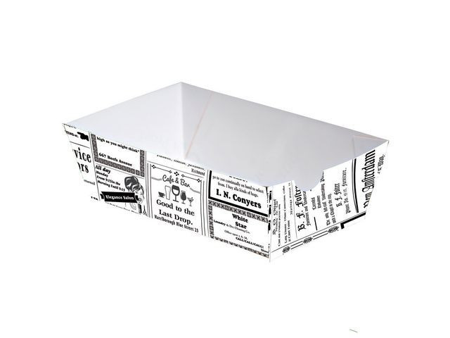 BildePommes Frites Skål 9X16X4,5Cm (80 stk/pk, 8 pakker)