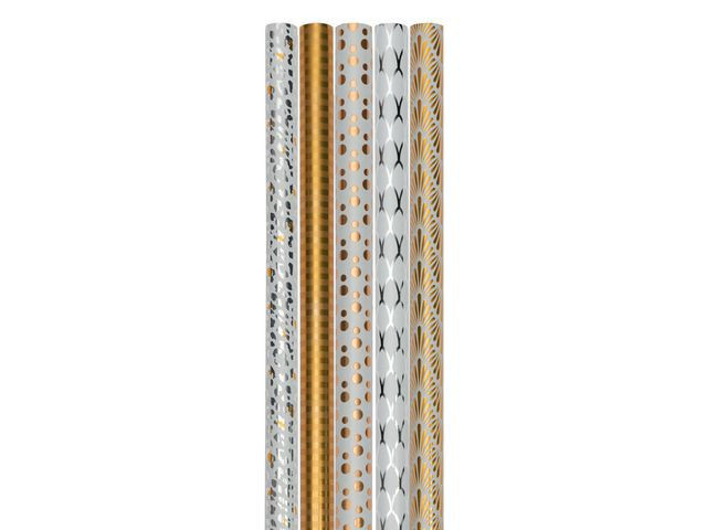 BildeGavepapir 70Cmx1,5M Metallic (25 ruller)