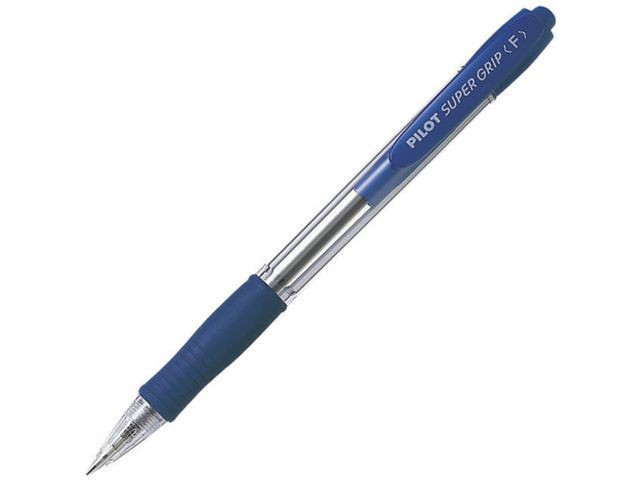 BildeKulepenn Pilot Supergrip F Blå (12 stk)
