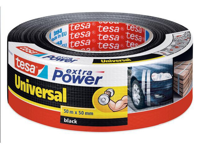 BildeLerretstape Tesa 50Mmx50M Sort (6 stk)