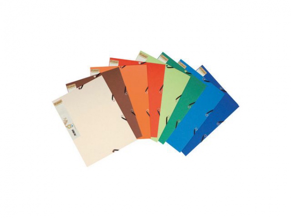 Strikkmappe Exacompta A4 3 Kl 380G Ass (25 stk)