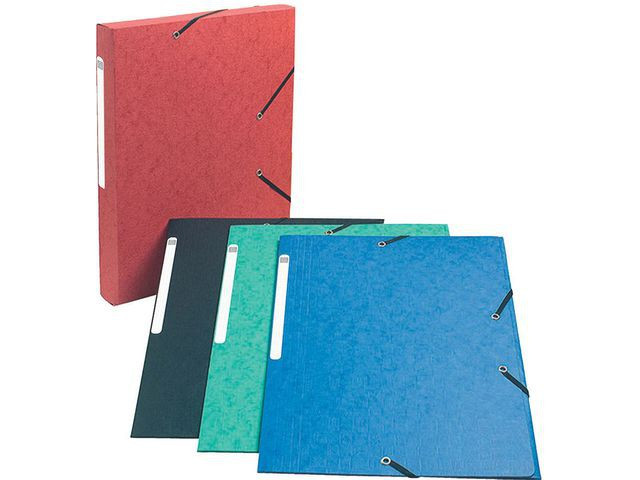 BildeStrikkmappe Exacompta A4 3 Kl 600G Blå