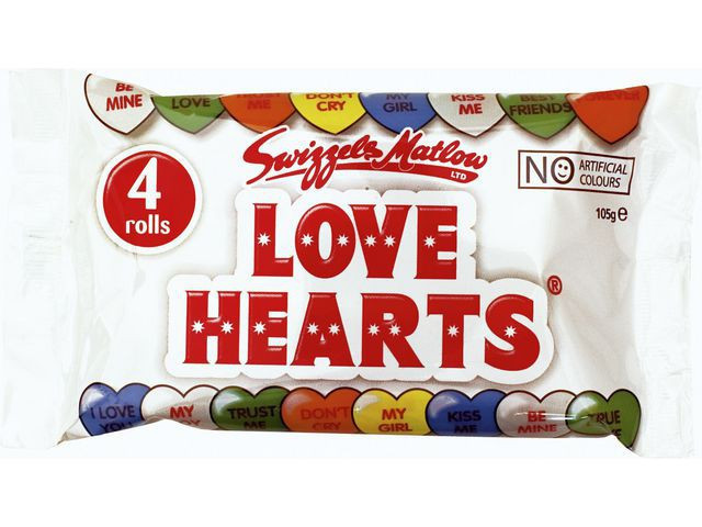 BildeGodteri Love Hearts (4 stk/pk, 12 pakker)