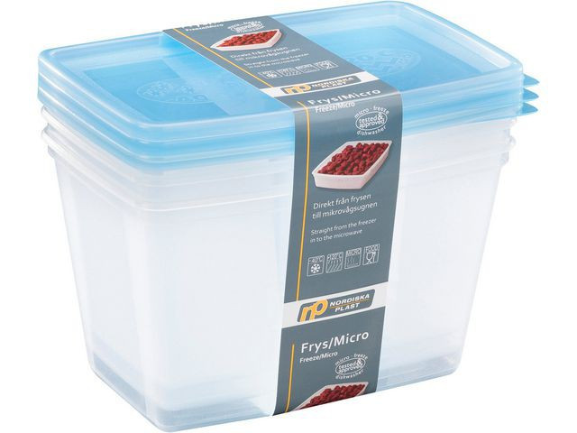 BildeMatoppbevaring Pp 175X118X105Mm 1,2L (3 stk/pk, 12 pakker)