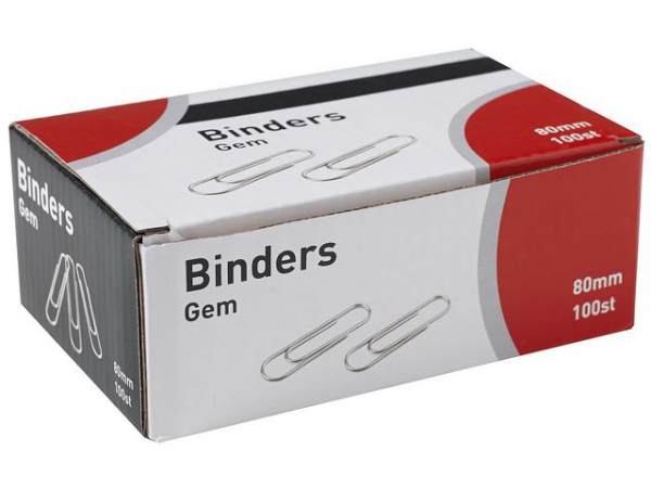 Binders 80Mm (100 stk)