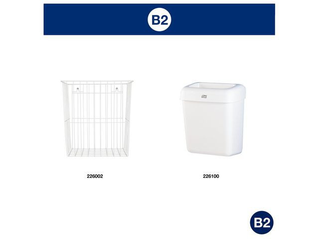 BildeAvfallspose Tork 20L B2 Hvit (1000 stk)