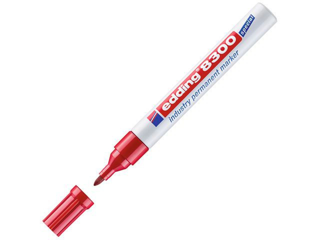 BildeMerkepenn Edding 8300 Rød (10 stk)