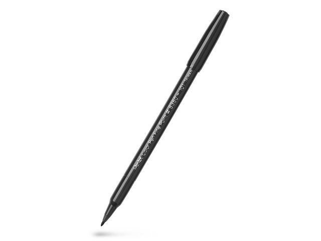 BildeFiberpenn Pentel S360-101 Color Pen Sort