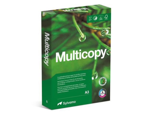 BildeKopipapir Multicopy A3 90G (500 ark/pk, 5 pakker)
