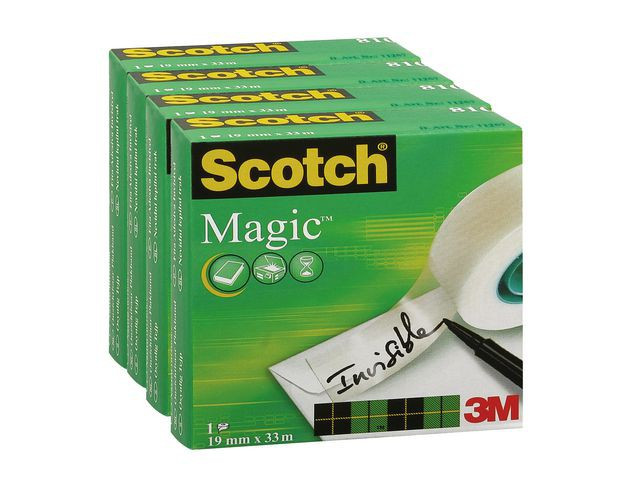 BildeTape Scotch Magic 810 19Mmx33M (4 stk)