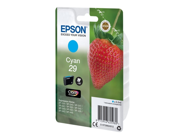 EPSON Ink C13T29824012 29 Cyan Strawberry