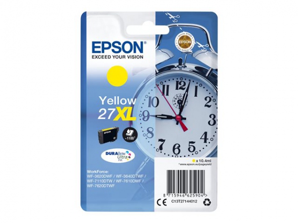 EPSON Ink C13T27144012 27XL Yellow Alarm Clock