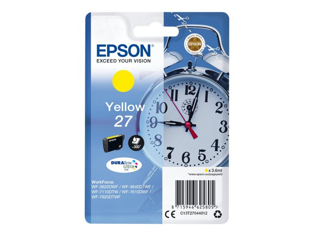 BildeBlekk Epson 27 C13T27044012 Gul