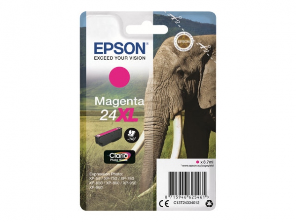 EPSON Ink C13T24334012 24XL Magenta Elephant