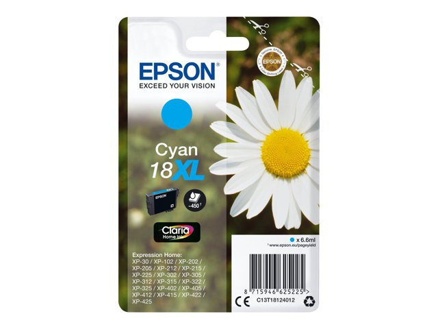 Blekk Epson 18Xl C13T18124022 Blå