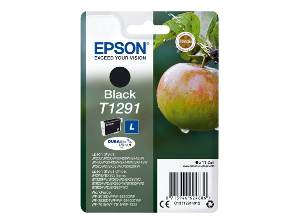 EPSON Ink C13T12914012 T1291 Black Apple