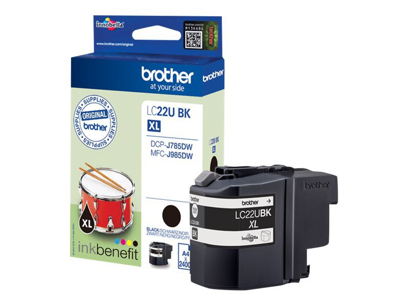 BildeBlekk Brother Lc22Ubk Sort
