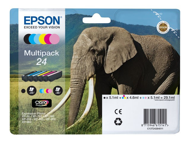BildeEPSON Ink C13T24284011 24 Multipack Elephant