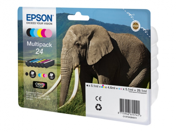EPSON Ink C13T24284011 24 Multipack Elephant