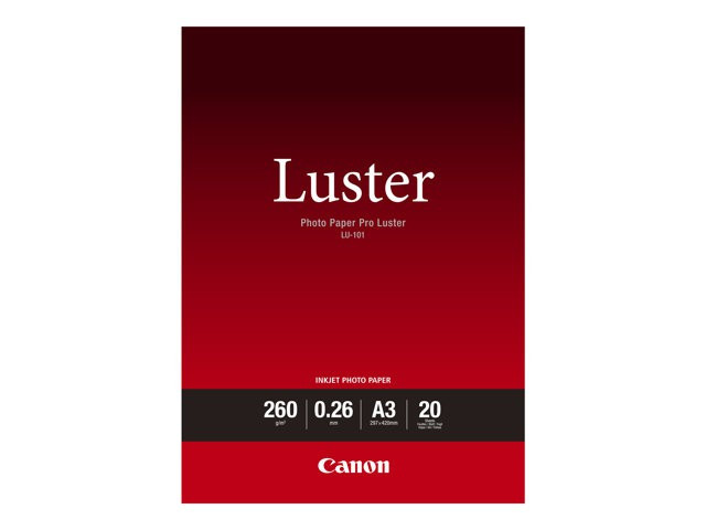 BildeFotopapir Canon Luster A3 260G (20 ark)