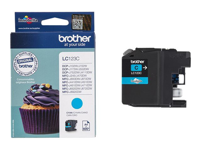 BildeBROTHER Ink LC123C LC-123 Cyan