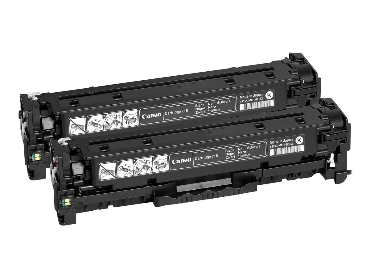 BildeCANON Toner 2662B005 718 Black Twin-pack