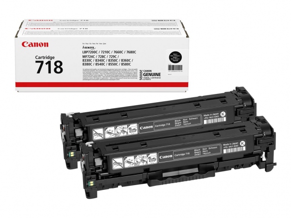 CANON Toner 2662B005 718 Black Twin-pack