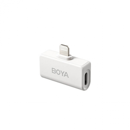 BOYA Wireless 2.4GHz Microphone x2 Omic-D Lightning White