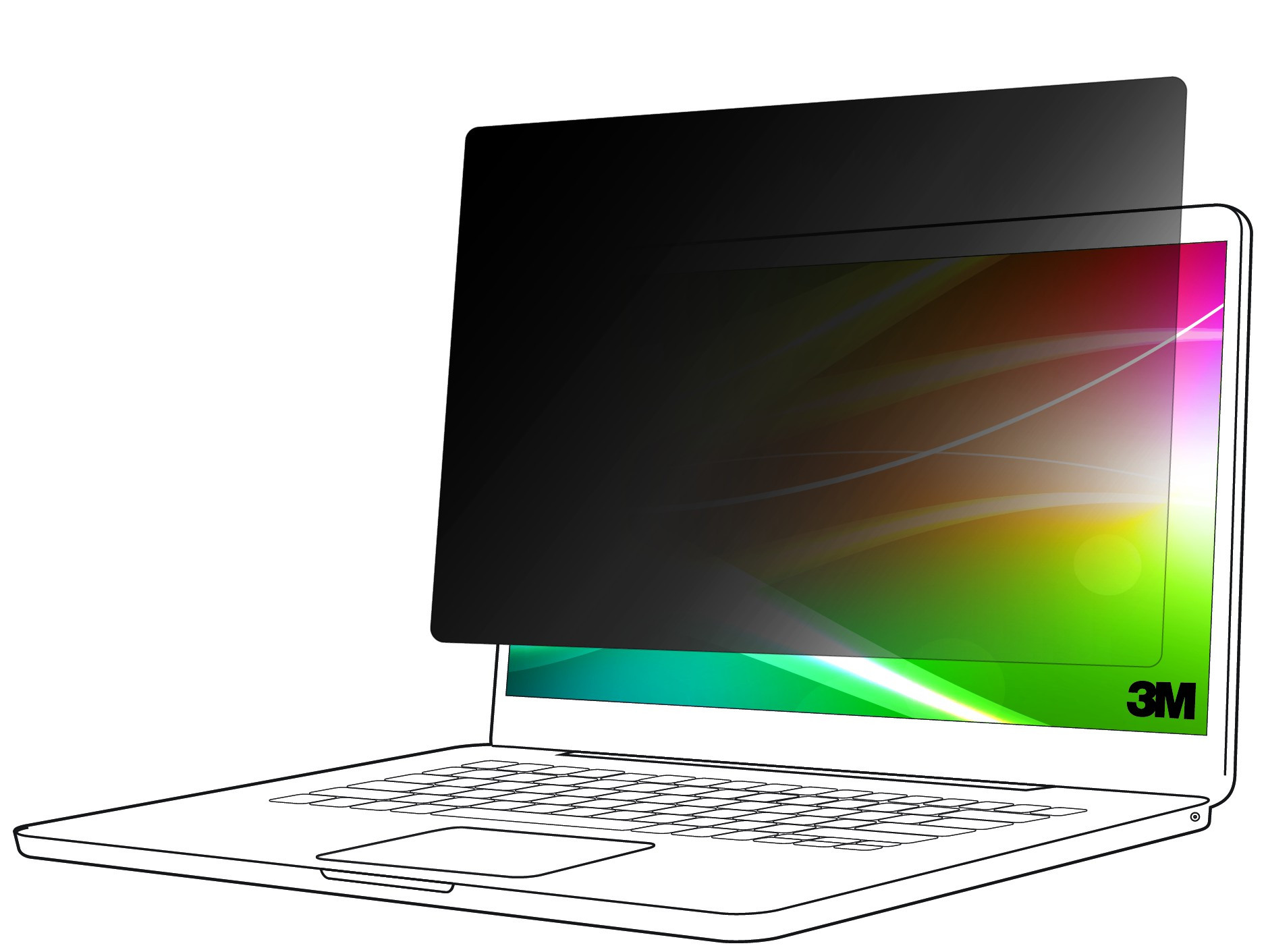 3M Bright Screen Privacy Filter 13'' Laptop (3:2)