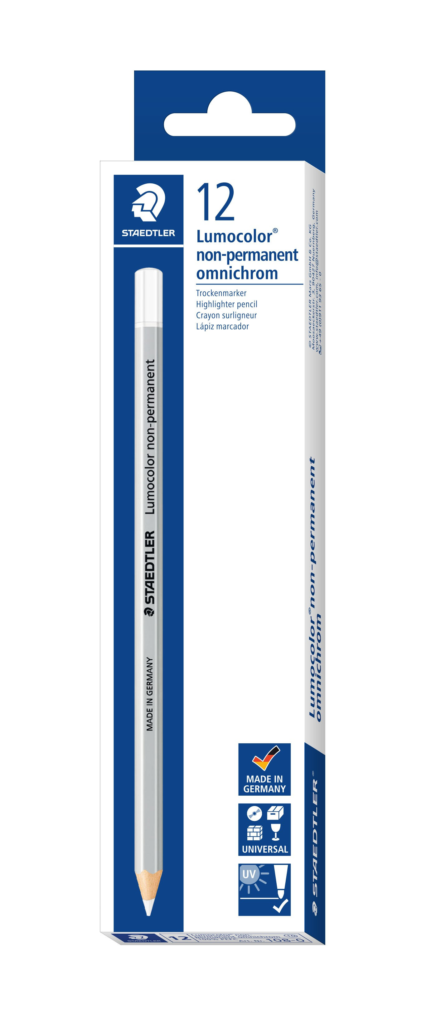 Marker Lumocolor non-permanent omnichrom white