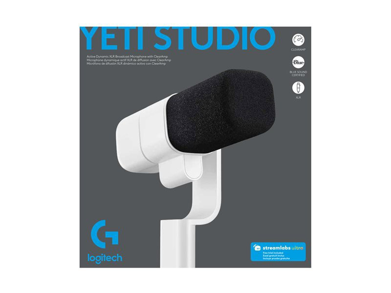 Logitech G Yeti Studio Active Dynamic XLR Broadcast Mic, Off